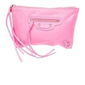 Balenciaga Pink Leather clutch